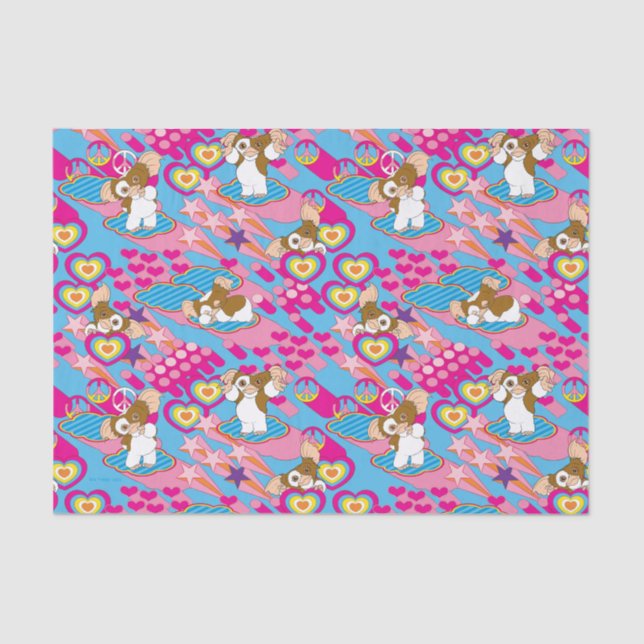 Gizmo | Pink Peace & Love Pattern Tissue Paper (Front)