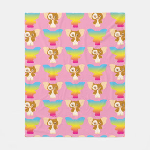 Gizmo   Rainbow Pattern Fleece Blanket