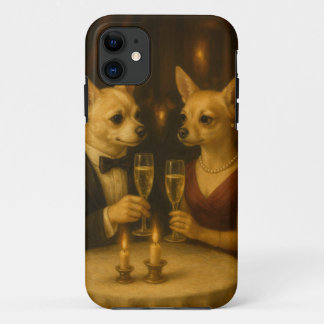 Gizmo’s Romantic Dinner – Champagne & Love iPhone 11 Case