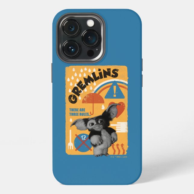 Gizmo | There Are Three Rules iPhone Case (Back)
