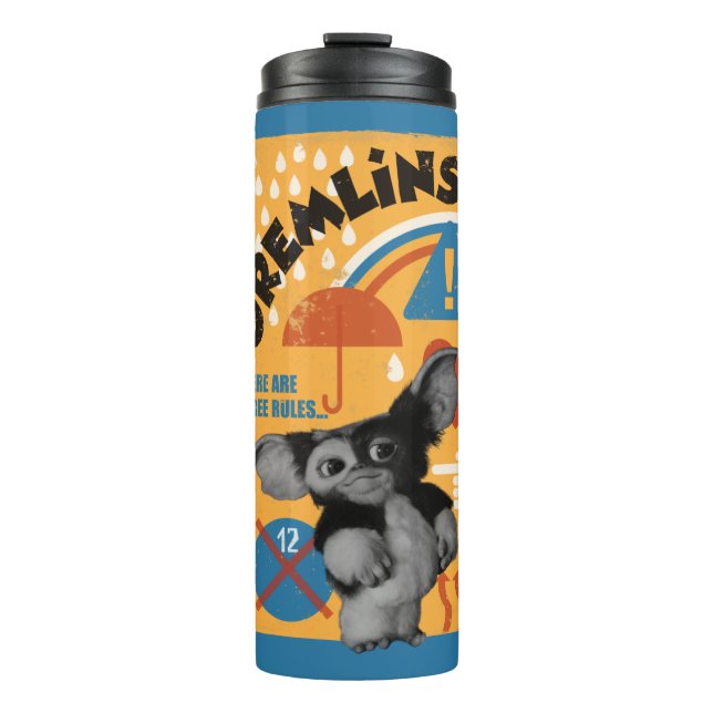 Gizmo | There Are Three Rules Thermal Tumbler (Front)