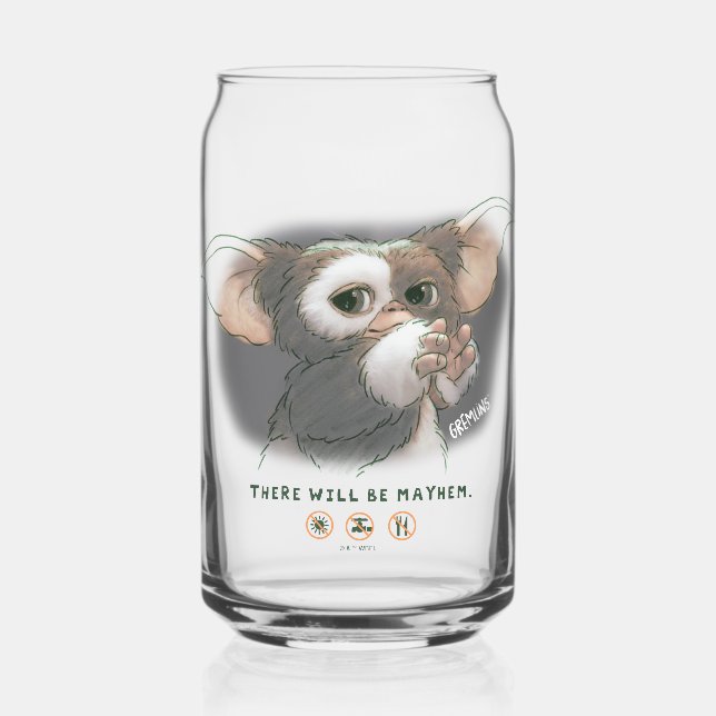 Gizmo There Will Be Mayhem Can Glass (Front)