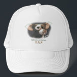 Gizmo There Will Be Mayhem Trucker Hat<br><div class="desc">Featuring the adorable yet unpredictable Gizmo™ from Gremlins™, this charming design captures the sweet innocence that fans know comes with a mischievous twist. With soft, detailed illustration and expressive eyes, the artwork perfectly balances cute and chaotic — a reminder that even the most lovable creatures come with a few important...</div>