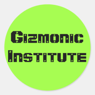 Gizmonic Institute Classic Round Sticker