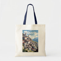 Gjirokaster Albania Travel Art Vintage