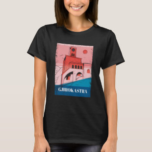Gjirokastra Albania City Skyline Silhouette Outlin T-Shirt