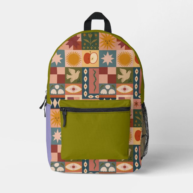 Gjjkkk Printed Backpack (Front)