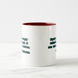 GK Chesterton & Bigotry Two-Tone Coffee Mug