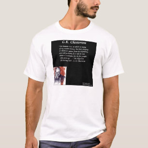 GK Chesterton & Opening Book Line T-Shirt