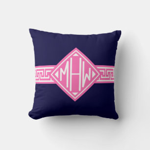 GK Frame #2 Diamond Shaped Monogram Cushion