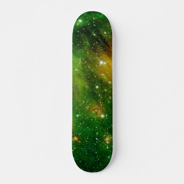 GL490 Green Gas Cloud Nebula - NASA Space Photo Skateboard (Front)