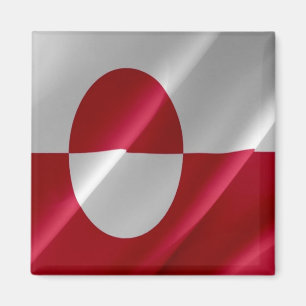 GL - Greenland - Flag Waving Magnet