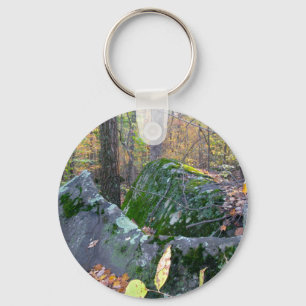 Glacial Boulders Montgomery County Pennsylania Key Ring