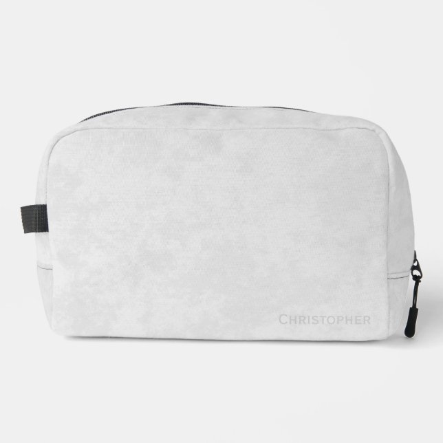 Glacial Grey Grunge Dopp Kit (Front)
