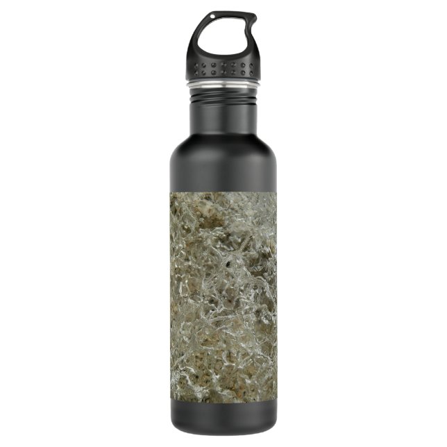 Glacial Ice Abstract Nature Texture 710 Ml Water Bottle (Front)
