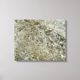 Glacial Ice Abstract Nature Texture Canvas Print