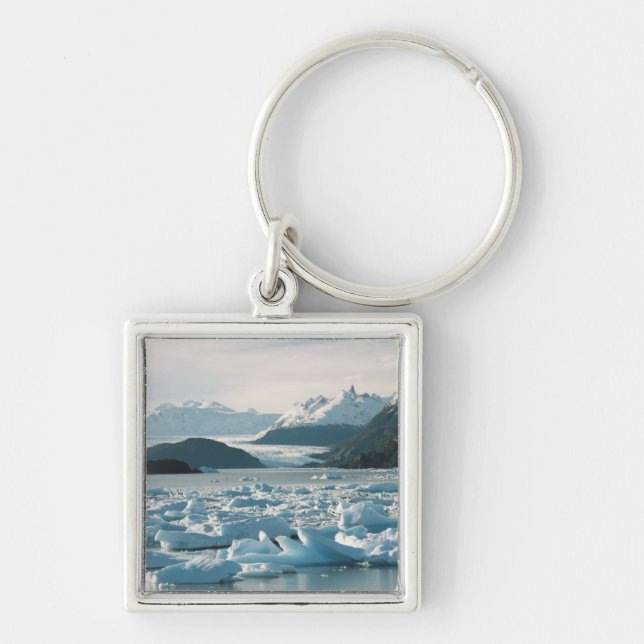 Glacial Icebergs Key Ring (Front)