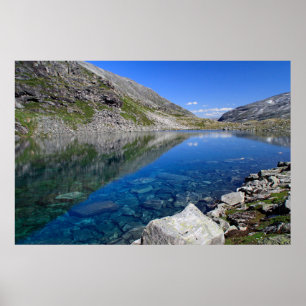 Glacial lake in Norway Poster