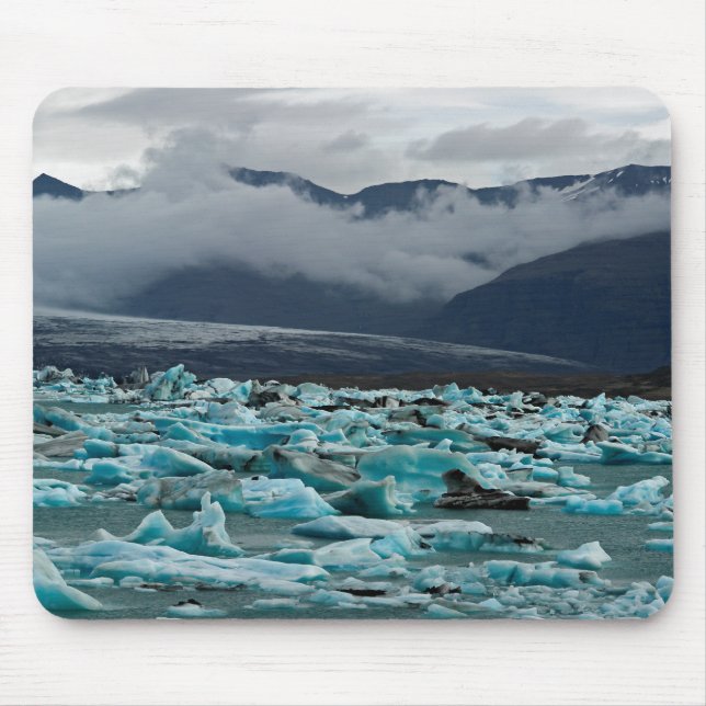 Glacial lake Jokulsarlon - Iceland Mouse Mat (Front)