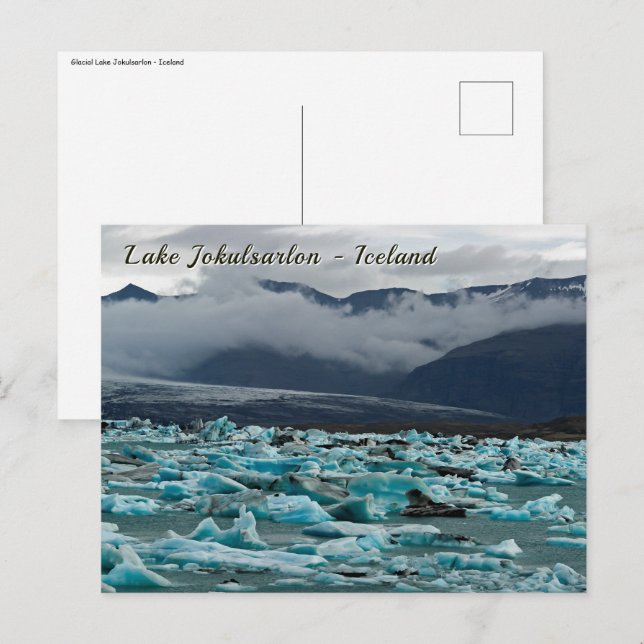 Glacial lake Jokulsarlon - Iceland Postcard (Front/Back)