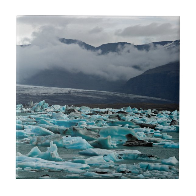 Glacial lake Jokulsarlon - Iceland Tile (Front)