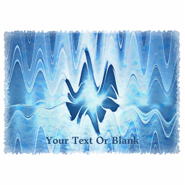 Glacial Lake Photo Sculpture Magnet (Front)