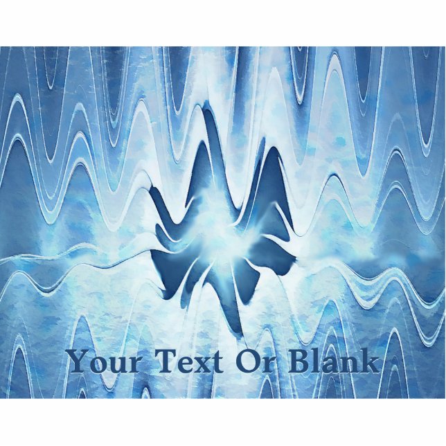 Glacial Lake Photo Sculpture Magnet (Front)