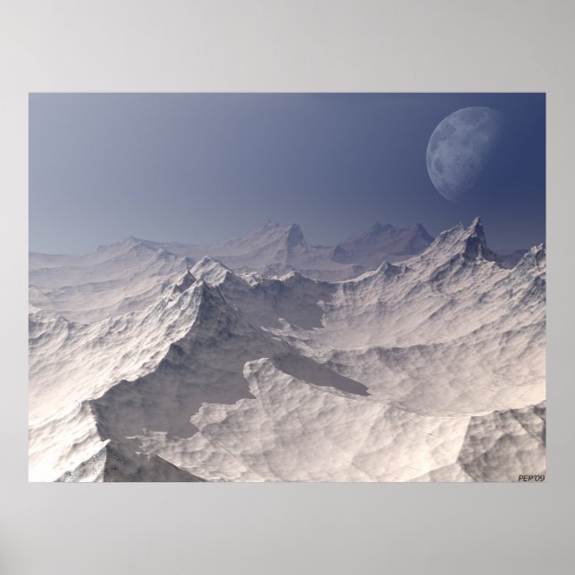 Glacial Landscape Poster (Front)