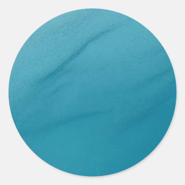 Glacial Melt Abstract Nature Photography Classic Round Sticker (Front)