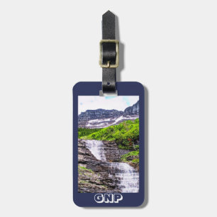 Glacial Melt Waterfalls Rush off Rocky Mountains Luggage Tag