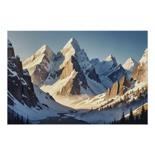 Glacial Peaks Poster