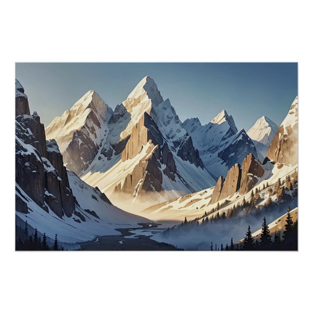 Glacial Peaks Poster (Front)
