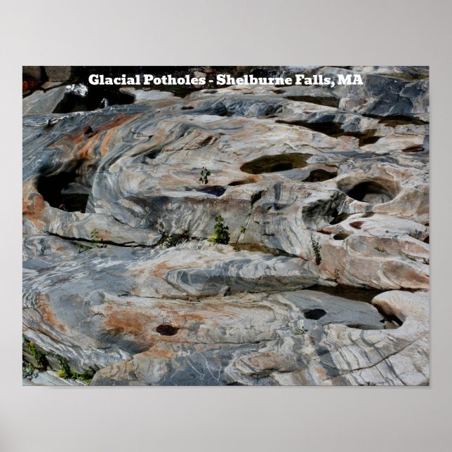 Glacial Potholes Shelburne Falls MA  Poster (Front)
