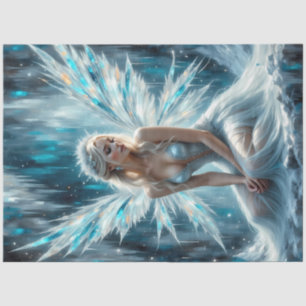 Glacial Wings Ice Fairy Angel Gothic Winter  Tissue Paper