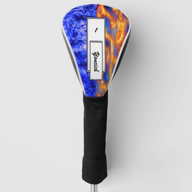 Glaciem et Ignis by Kenneth Yoncich Golf Head Cover (Front)