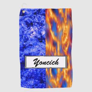 Glaciem et Ignis by Kenneth Yoncich Golf Towel
