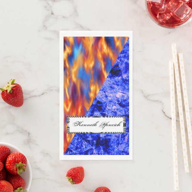 Glaciem et Ignis by Kenneth Yoncich Napkin (Insitu)