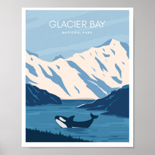 Glacier Bay Alaska National Park Poster