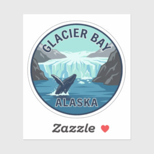 Glacier Bay Alaska Travel Decal Sticker