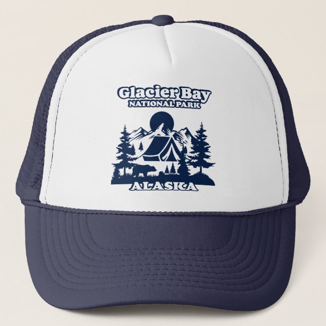 Glacier Bay Alaska Trucker Hat (Front)
