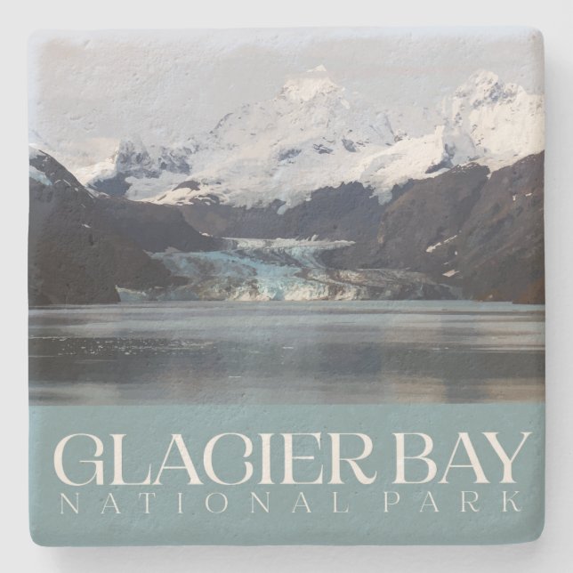 Glacier Bay Coaster, National Park Stone Coaster (Front)