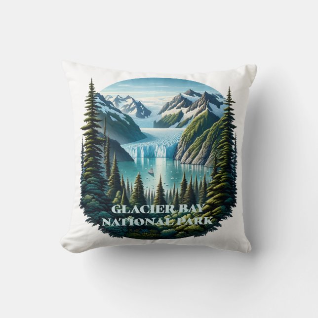 Glacier Bay National Park Alaska Cushion (Front)