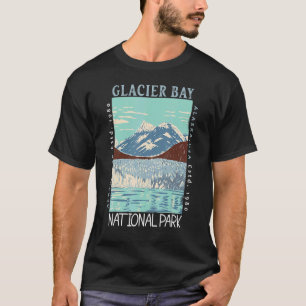 Glacier Bay National Park Alaska Distressed Vintag T-Shirt