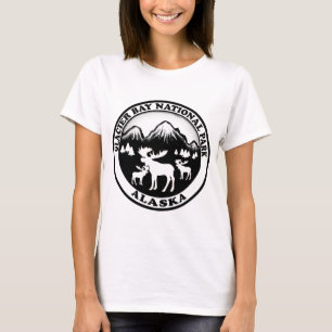 Glacier Bay National Park Alaska moose circle T-Shirt