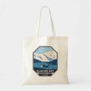 Glacier Bay National Park Alaska Orca Art Vintage Tote Bag