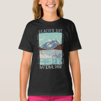 Glacier Bay National Park Alaska Retro Distressed
