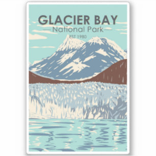 Glacier Bay National Park Alaska Vintage