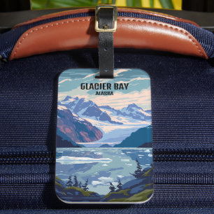 Glacier Bay National Park Alaska Vintage Travel Luggage Tag