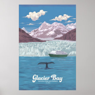 Glacier Bay National Park and Preserve Travel Poster