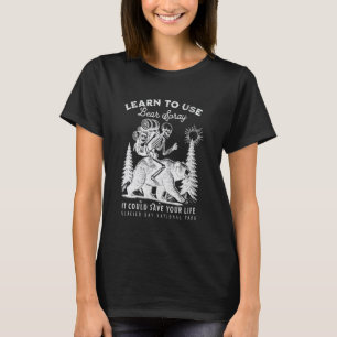 Glacier Bay National Park Bear Spray Funny Hiking  T-Shirt